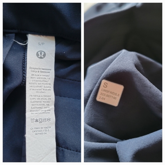 Lululemon Tapered-Leg Mid-Rise Casual Business Pant 7/8 Length - True Navy - Picture 6 of 11